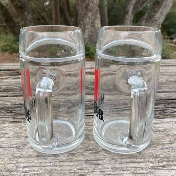 Vintage Michelob Glass Beer Mugs (2) - Picture 4 of 5